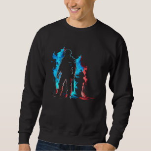 Fireman Flames Retro Fire Extinguisher Fire Depart Sweatshirt