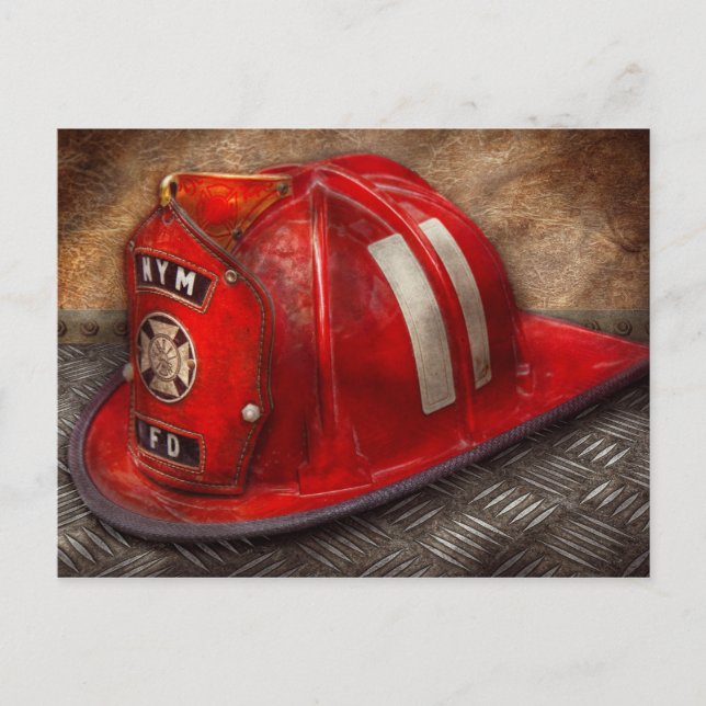 Fireman - Hat - A childhood dream Postcard (Front)