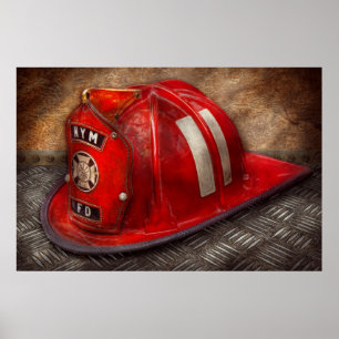 Fireman - Hat - A childhood dream Poster