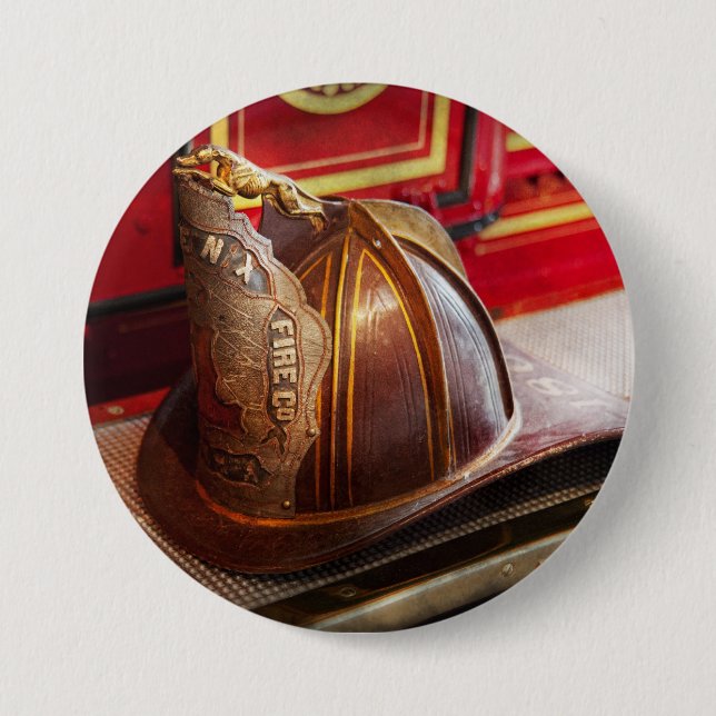 Fireman - Hat - Commander 7.5 Cm Round Badge (Front)