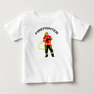 fireman in use clothes baby T-shirt