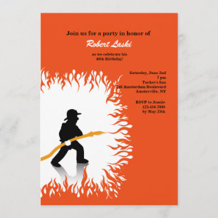 Fireman Invitation