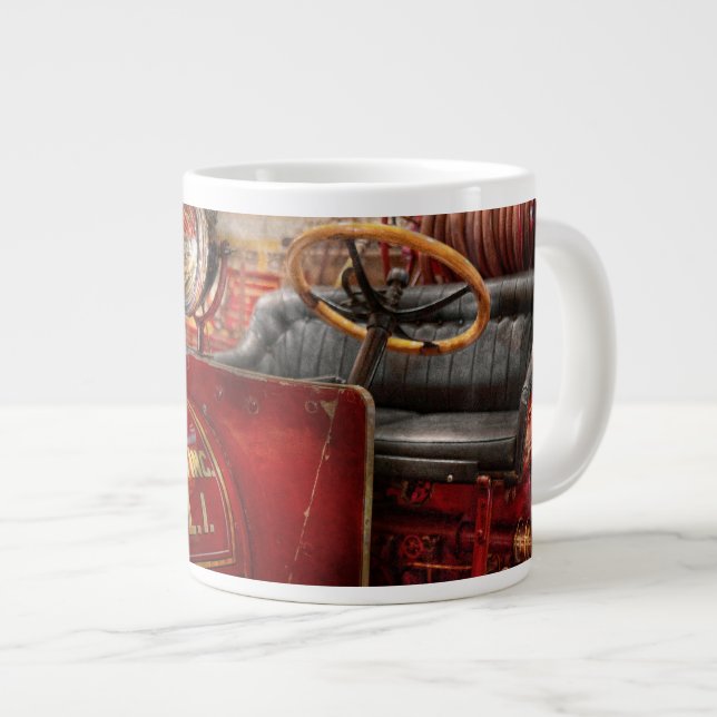 Fireman - Mastic chemical co Large Coffee Mug (Front Right)