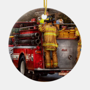 Fireman - Metuchen Fire Department Ceramic Tree Decoration