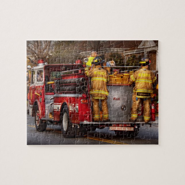Fireman - Metuchen Fire Department Jigsaw Puzzle (Horizontal)