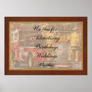 Fireman - Metuchen Fire Department Poster