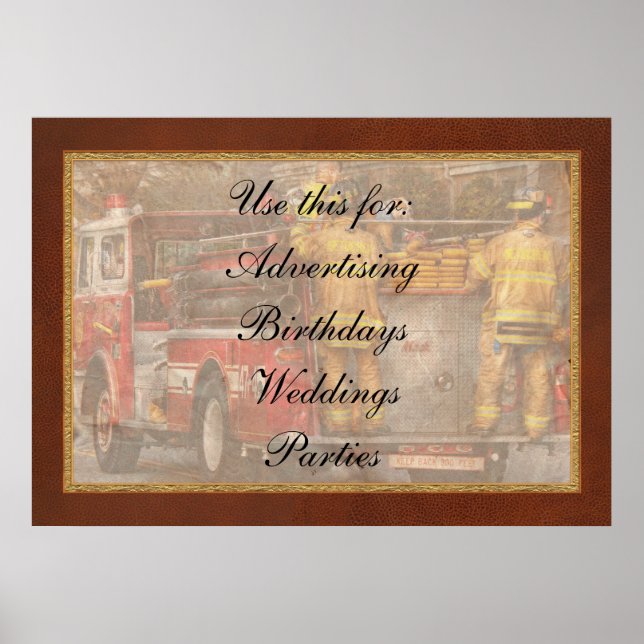 Fireman - Metuchen Fire Department Poster (Front)