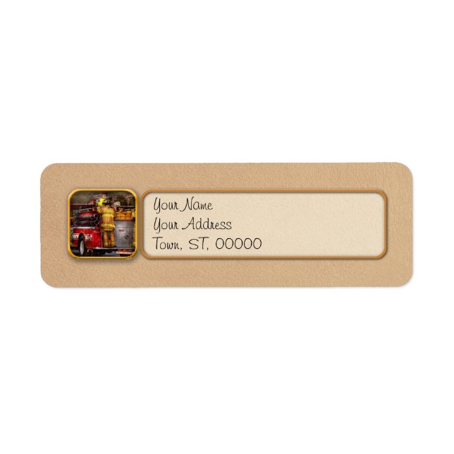 Fireman - Metuchen Fire Department Return Address Label (Front)