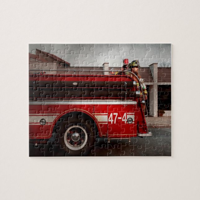 Fireman - Metuchen, NJ - Always on call Jigsaw Puzzle (Horizontal)