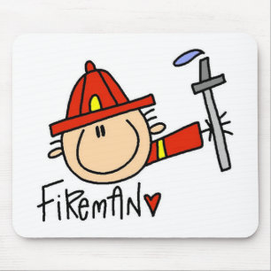 Fireman Mouse Pad