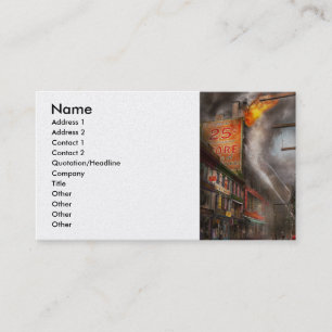 Fireman - New York NY - Show me a sign 1916 Business Card