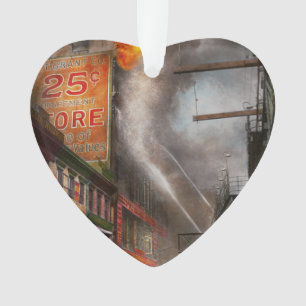 Fireman - New York NY - Show me a sign 1916 Ornament