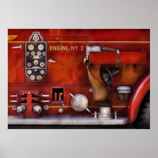 Fireman - Old Fashioned Controls Poster (Front)