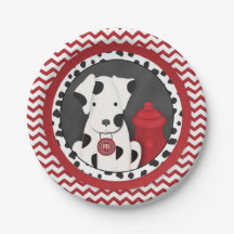 Fireman Party Chevron Plate