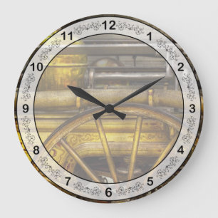 Fireman - Piano Engine - 1855  Large Clock