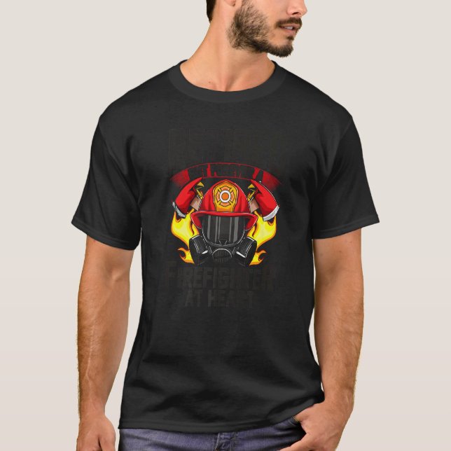 Fireman Retired Fire Fighter Firefighter   T-Shirt (Front)