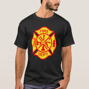 Fireman Retired Fireman New Fireman Maltese Cross  T-Shirt