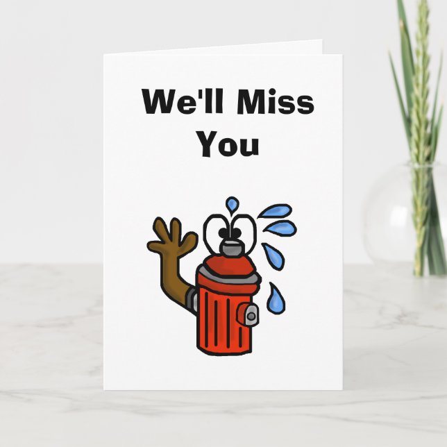 Fireman Retirement Card   Customise It! (Front)