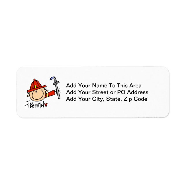 Fireman Return Address Label (Front)