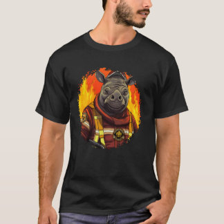 Fireman Rhino T-Shirt
