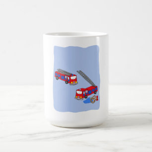 Fireman’s Red Fire Trucks Coffee Mug