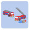 Fireman’s Red Fire Trucks