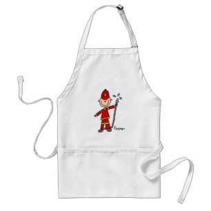 Fireman Stick Figure Standard Apron