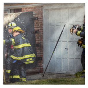 Fireman - Take all fires seriously Ceramic Tile
