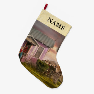 Fireman - Terry MT - Volunteer firefighters 1939 Large Christmas Stocking