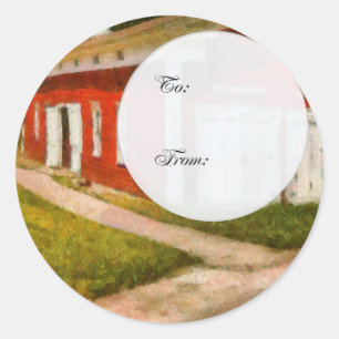 Fireman - The Fire house Classic Round Sticker