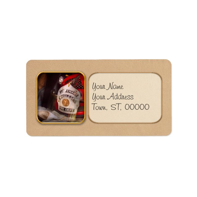 Fireman - The Lieutenants cap Label (Front)