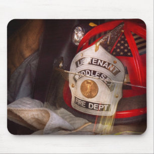 Fireman - The Lieutenants cap Mouse Pad
