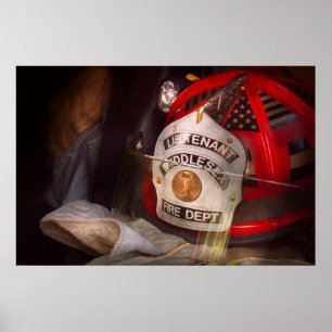 Fireman - The Lieutenants cap Poster