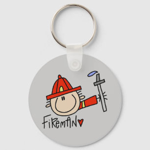 Fireman Tshirts and Gifts Key Ring