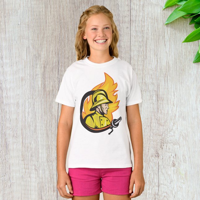 Fireman With A Hose Girls T-Shirt (Creator Uploaded)