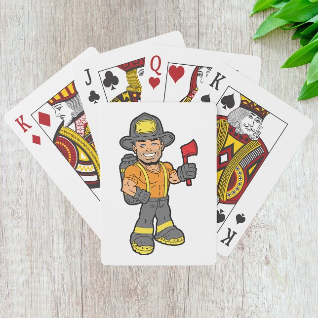 Fireman With An Axe Playing Cards (Creator Uploaded)