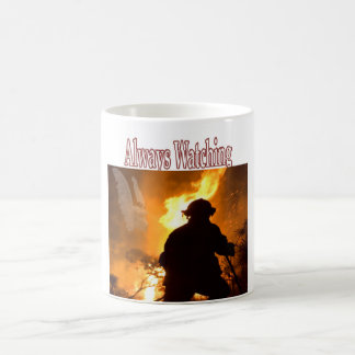Fireman with Angel Coffee Mug