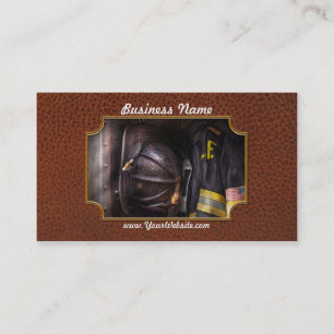 Fireman - Worn and used Business Card