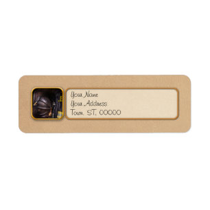Fireman - Worn and used Return Address Label