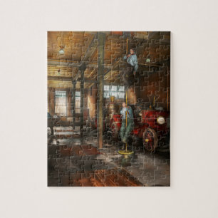Firemen - Answering the firebell 1922 Jigsaw Puzzle