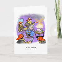 Firemen Birthday Card
