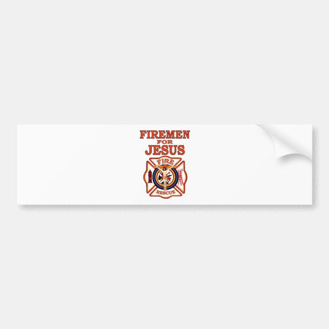 FIREMEN FOR JESUS BUMPER STICKER (Front)