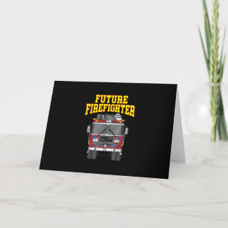 Firemen Out From Dad- Son Nephew Boys Future Fire Holiday Card