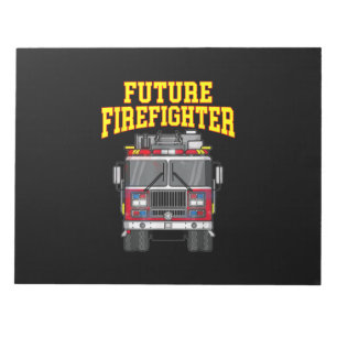 Firemen Out From Dad- Son Nephew Boys Future Fire Notepad