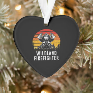 Firemen Reto Sunset Firefighter Ornament