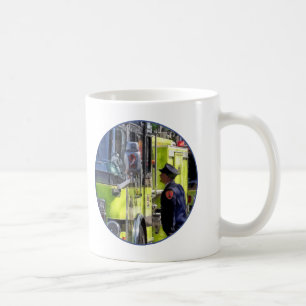 Firemen Talking Coffee Mug