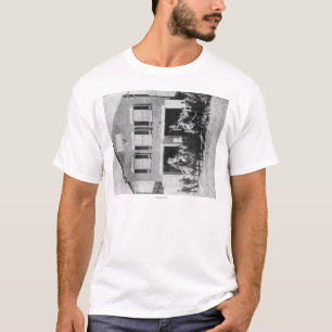 Firemen with Equipment outside Firehouse T-Shirt