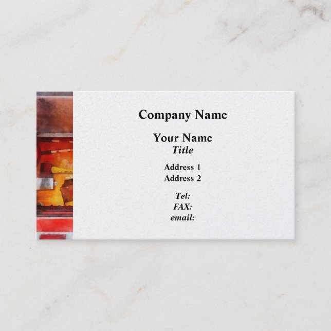 Firemen's Tools of the Trade Business Card (Front)