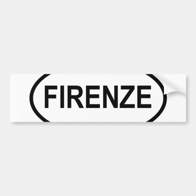 Firenze Bumper Sticker (Front)