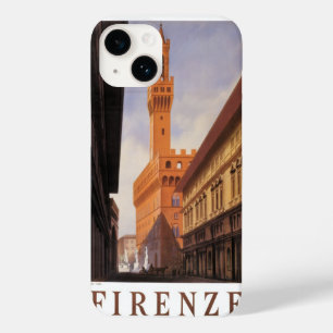 Firenze, Florence, Palazzo Vecchio, Vintage Italy Case-Mate iPhone 14 Case